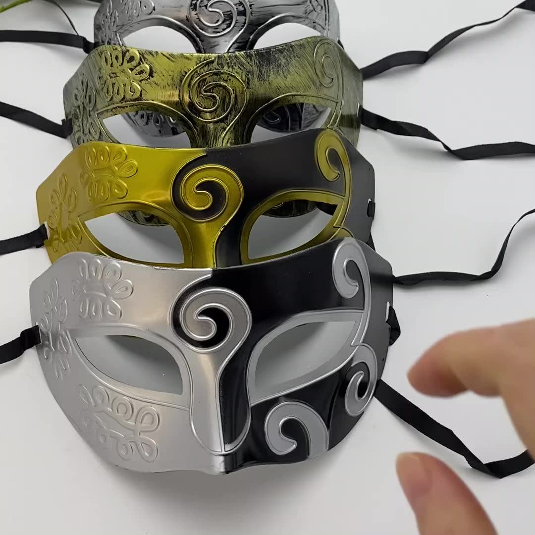 万圣节派对C位神器！复古希腊罗马爵士面具测评｜戴上直接封神！_面具_淘宝游戏网