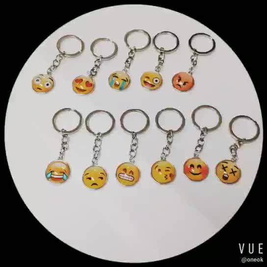 Customized Metal Keyrings Emoji Keychain Smiley Buy Emoji Keychain