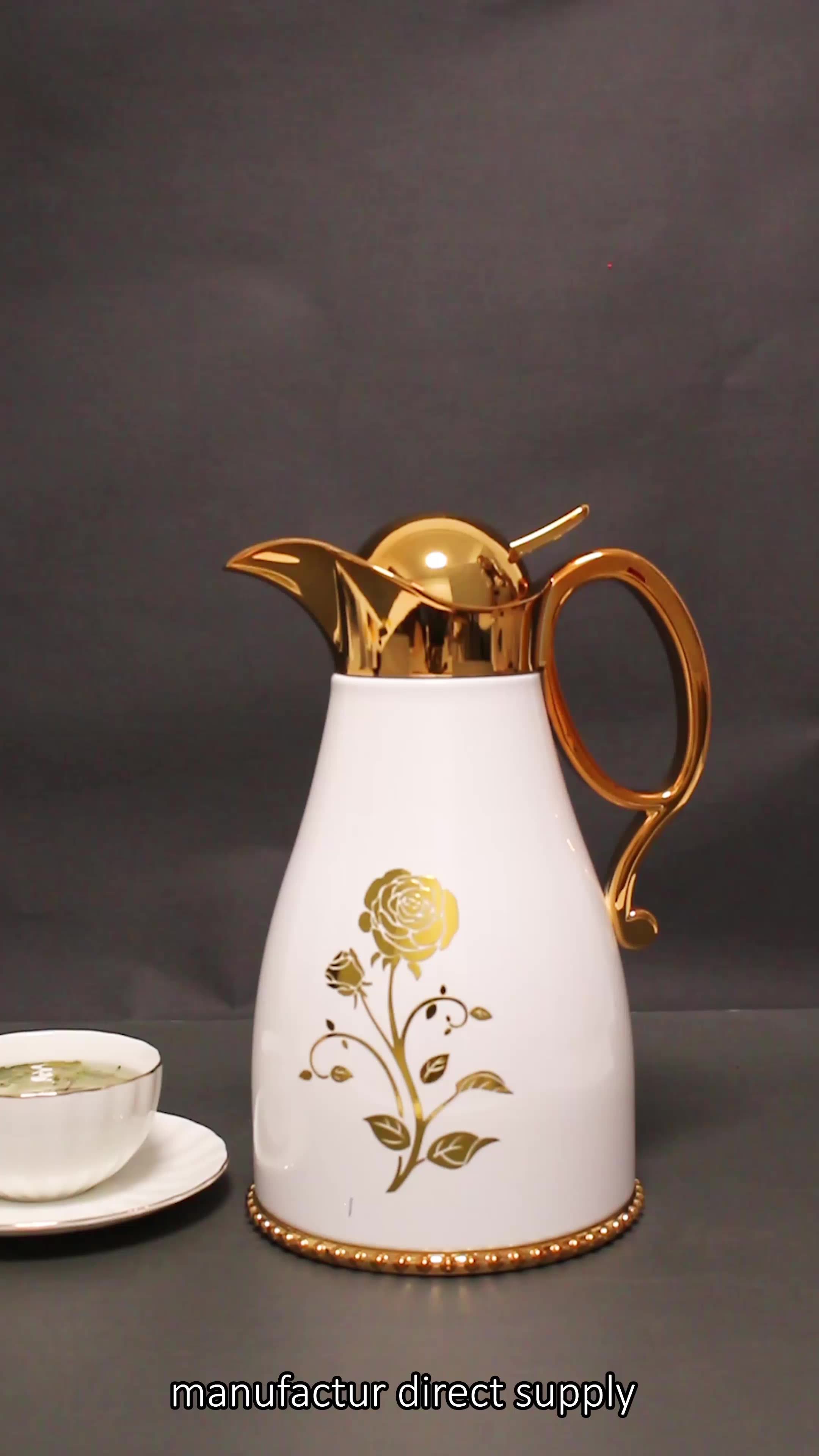 New Arrival Manufacturer Wujo Vacuum Jug Insulated Dallah Arabic Coffee