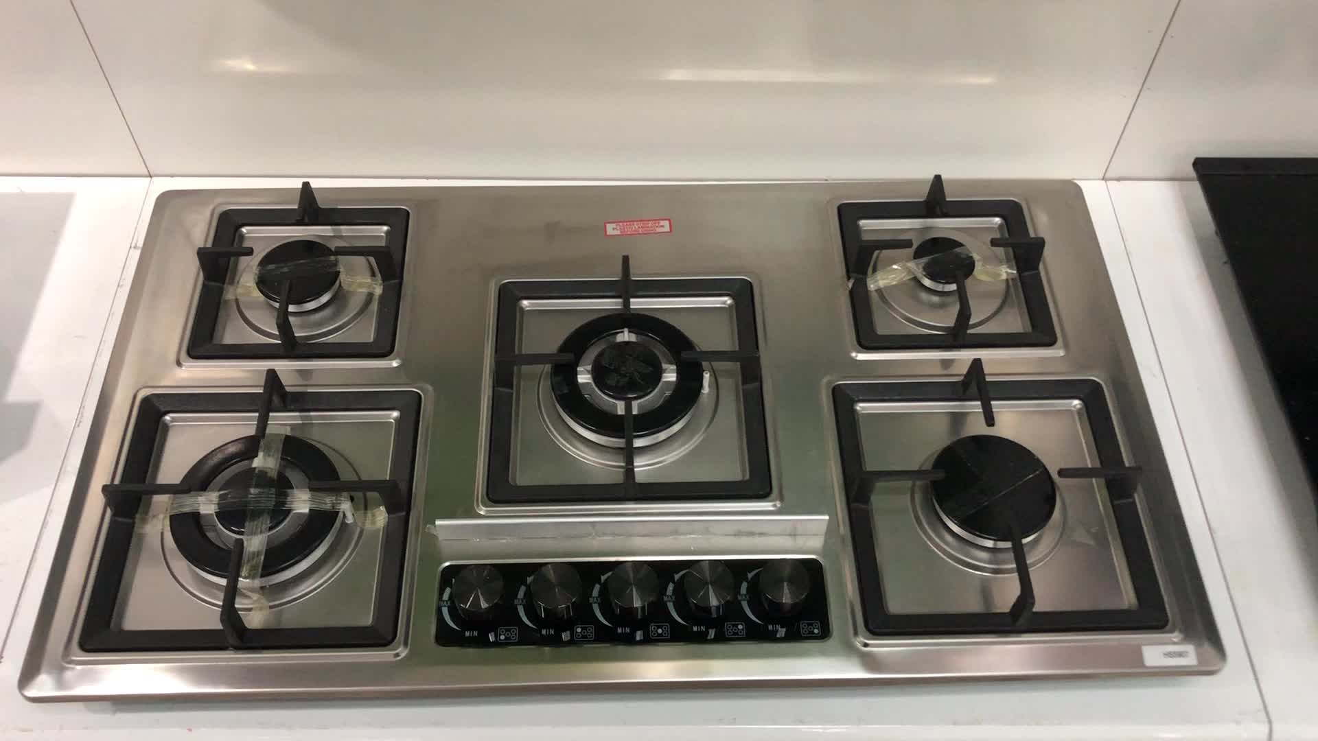 Cooking Appliances Counter Top Built In Gas Stove 5 Burners Stainless