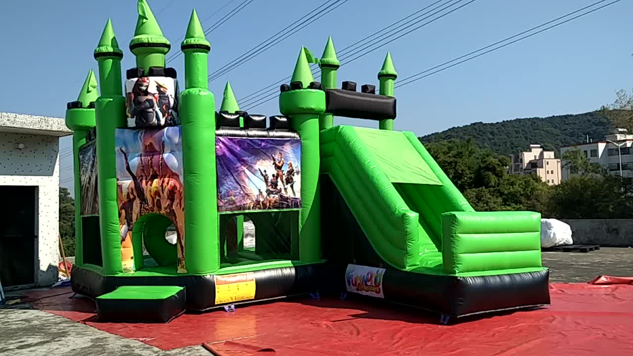 Childrens 2 Balloons Toys Bounce Bouncy House Slide Combo Bouncy Chateau Gonflable Inflatable