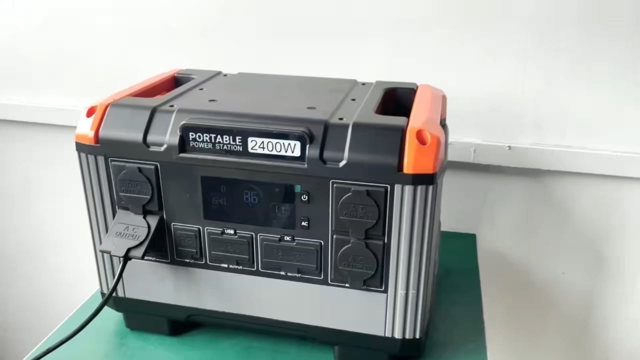 2400w Lifepo4 230v Invert Power Solar Generator 2400 Watt Portable Power Station With Ac Outlet