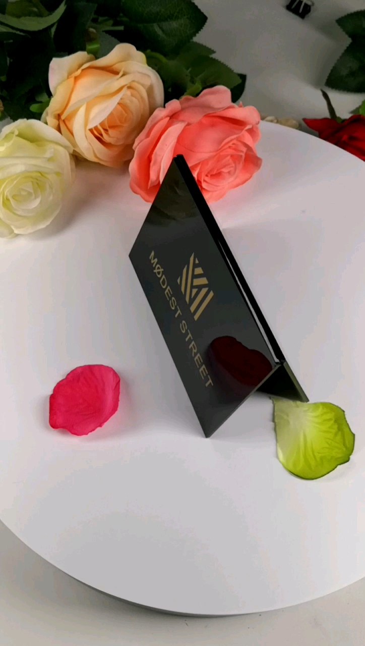 Clear Acrylic Name Tent Card Holder Price Card Tag Label Stand Display