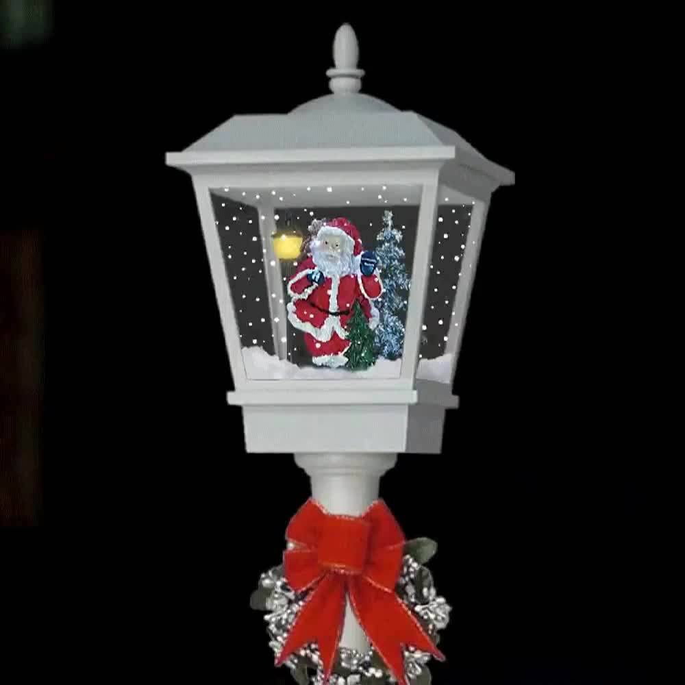 Waterproof Led Outdoor Christmas Light Snowing Vertical Streetlamp