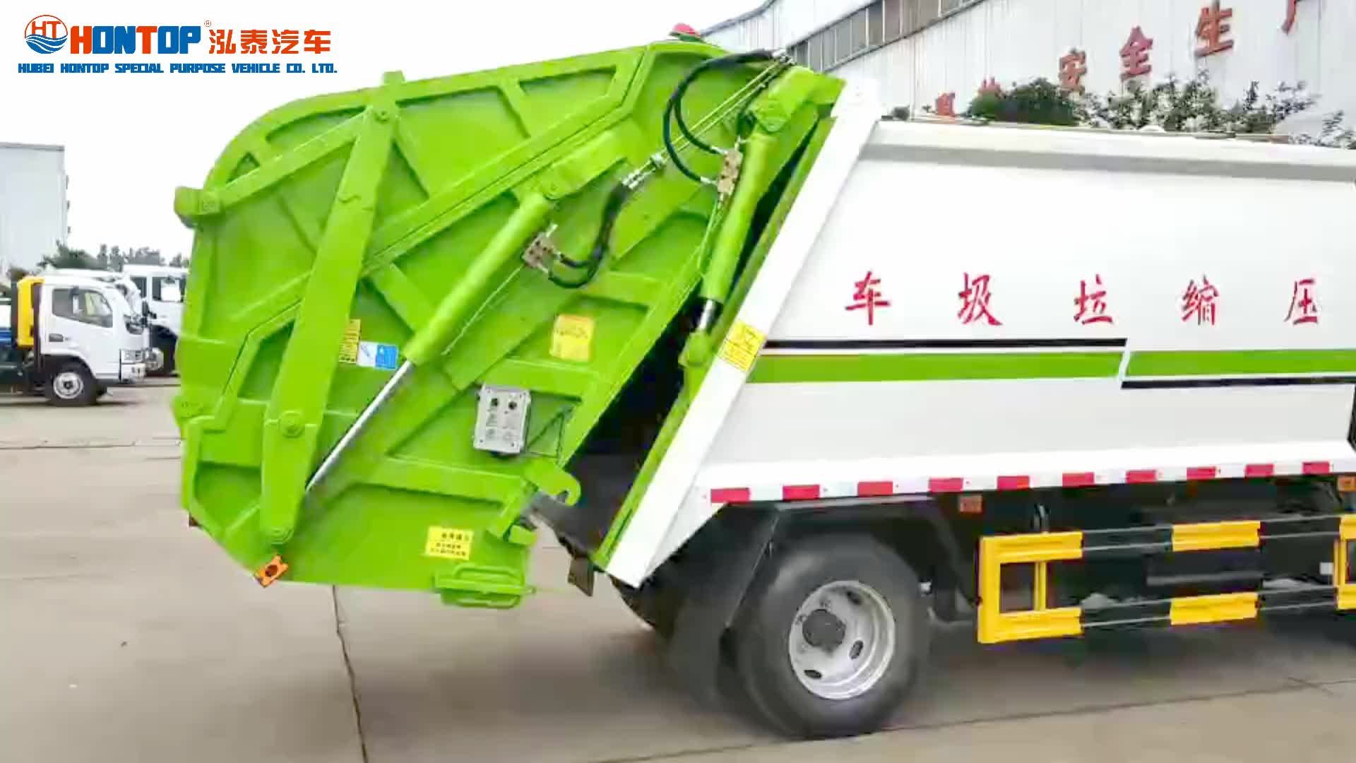 Japanese 700p 8m3 Garbage Truck Refuse Compactor Trucks Price With