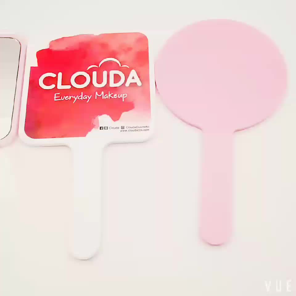 Plastic One Side Square Mirror Personalized Folding Custom Logo Uv