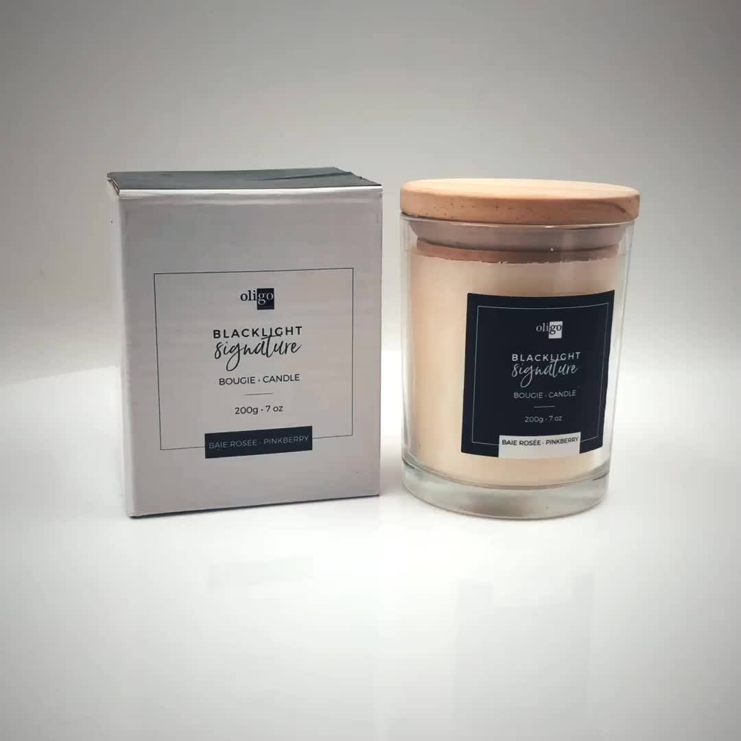 100 Natural Soy Wax Scented Candle,Glass Jar With Lid For Candle Buy