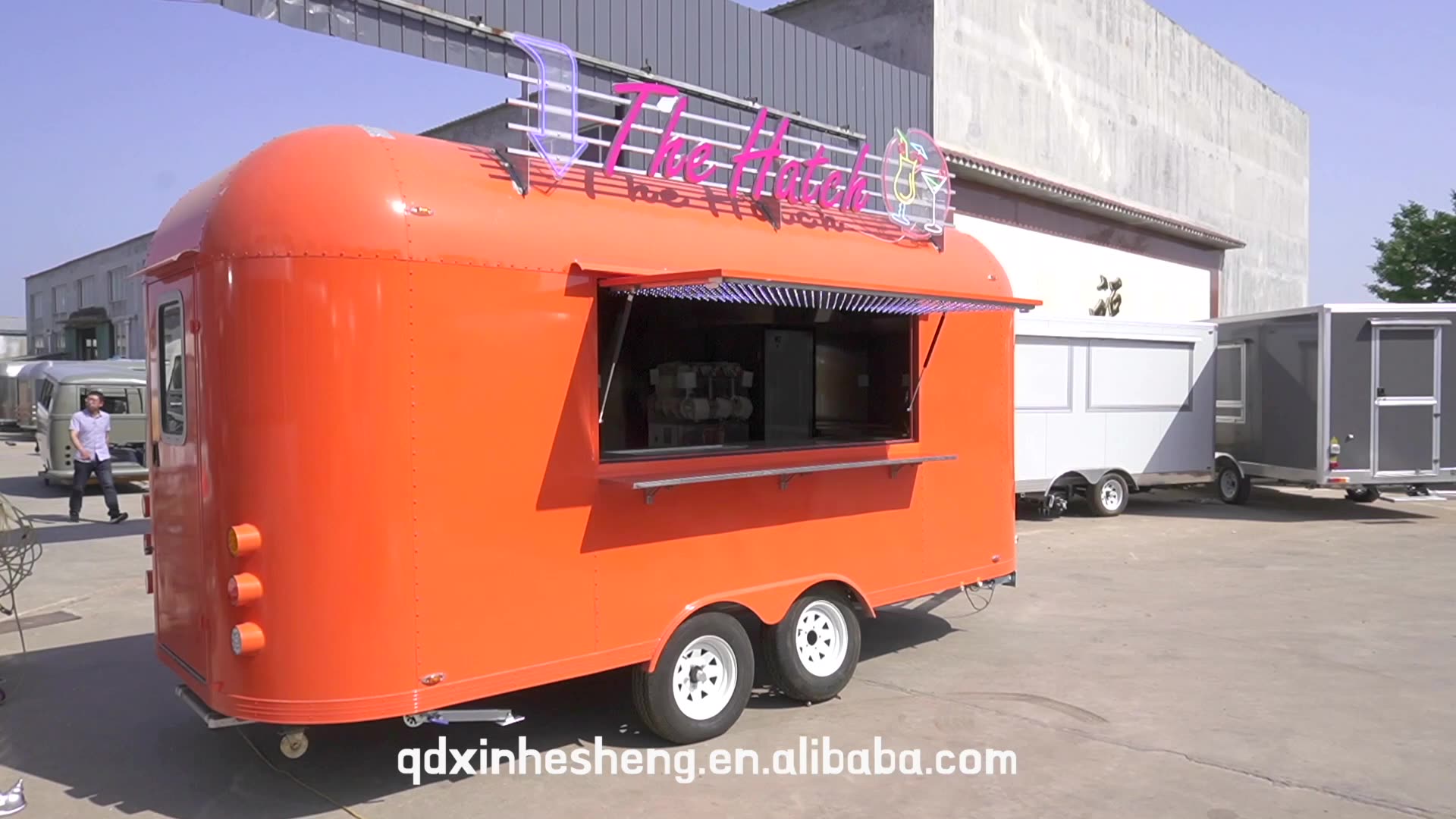 Airstream Food Trailer Mobile Coffee Shop Ice Cream/hot Dog Cart Food