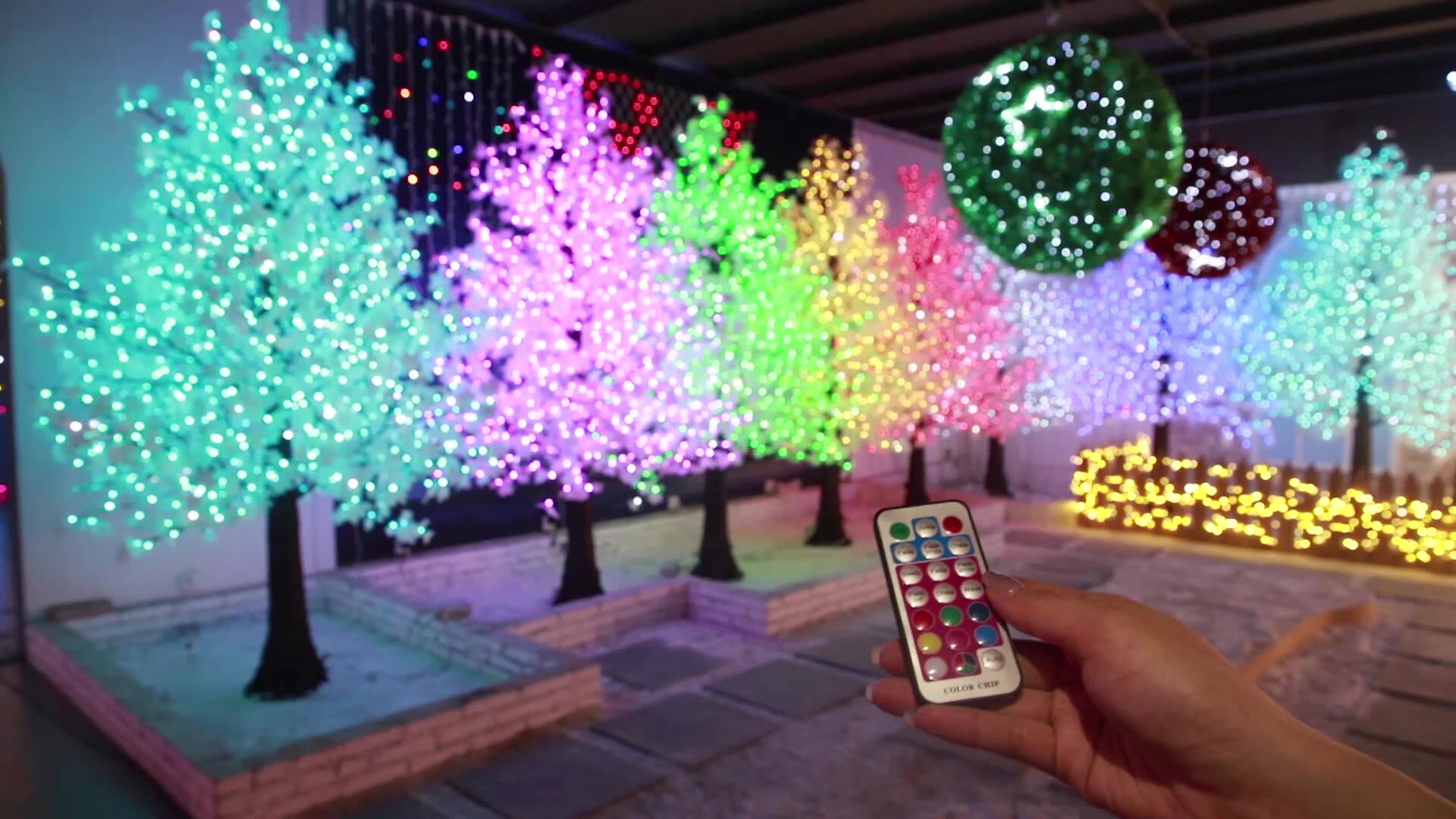 Professional Factory Custom Holiday Decoration Artificial Maple Led