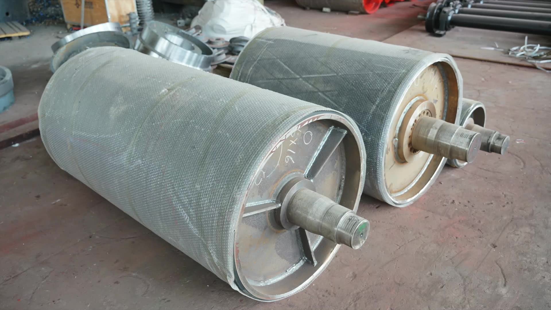 Belt Conveyor Spare Parts Return Pulley Snub Roller Drive Pulley Bend