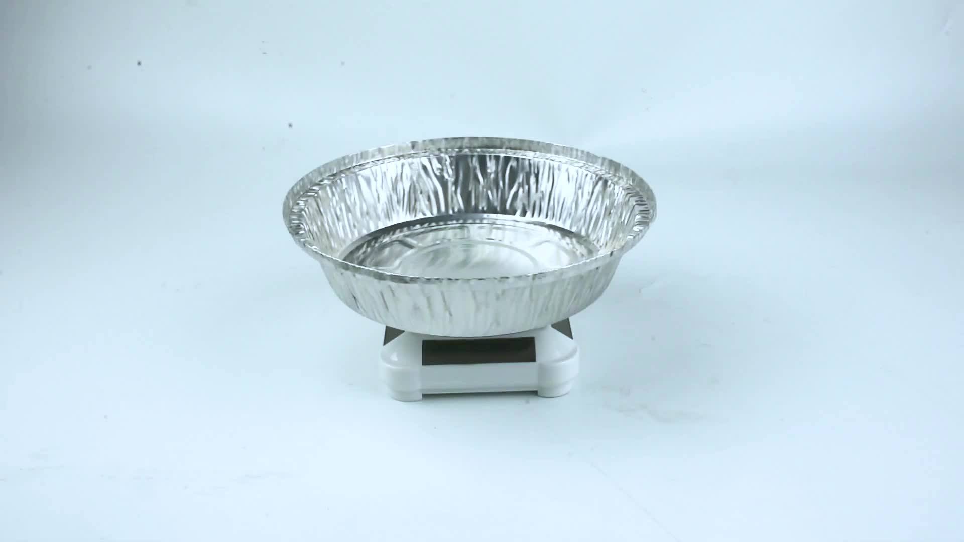 Disposable Round Aluminum Foil Cake Baking Tray/broiler Pan/pizza Pan