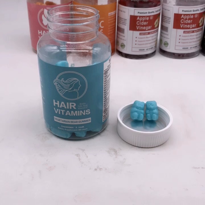 Amazon Hot Private Label Hair Growth Gummies Bears Multi Vegan ...