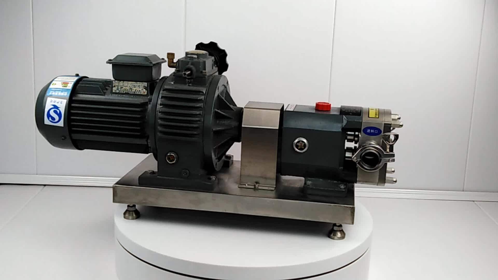 Stainless Steel Sanitary Rotary Lobe Pump High Viscosity Food Grade Liquid Transfer Pump Honey