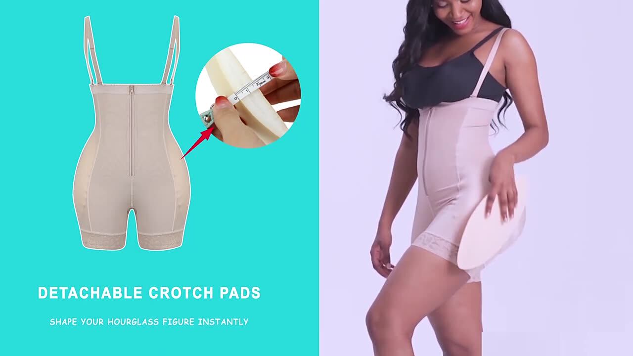 Whlucky Donne Busto Aperto Intimo Modellante Sollevatore Anca Controllo Pancia Coscia Dimagrante - Foto 11