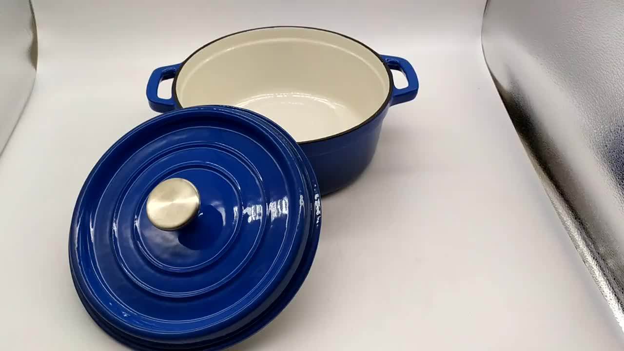 Blue Enamel Coated Cast Iron Caseroles Kitchenware Cooking Pots Buy