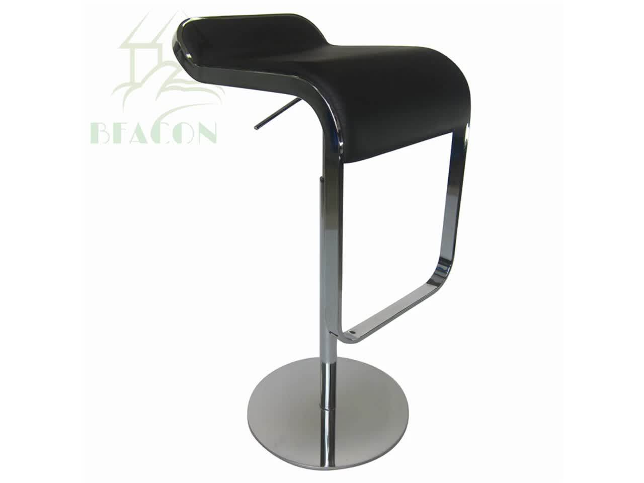 Italian Leather Lem Bar Stool With Chrome Base Buy Lem Bar Stool
