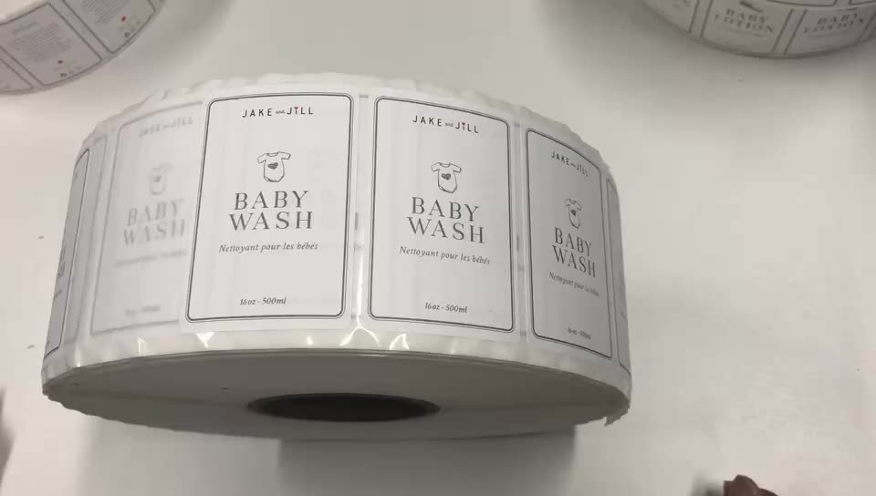 Water Proof Baby Bottle Labels For Daycare Kids Adhesive Dishwasher Safe Washable Self Laminating Stick - Buy High Quality Shower Cream Labels,Body ...