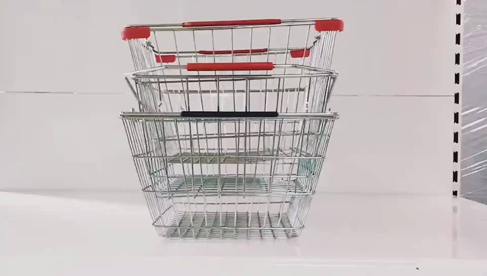 Supermarket Equipment Metal And Plastic Shopping Basket For Sale Buy