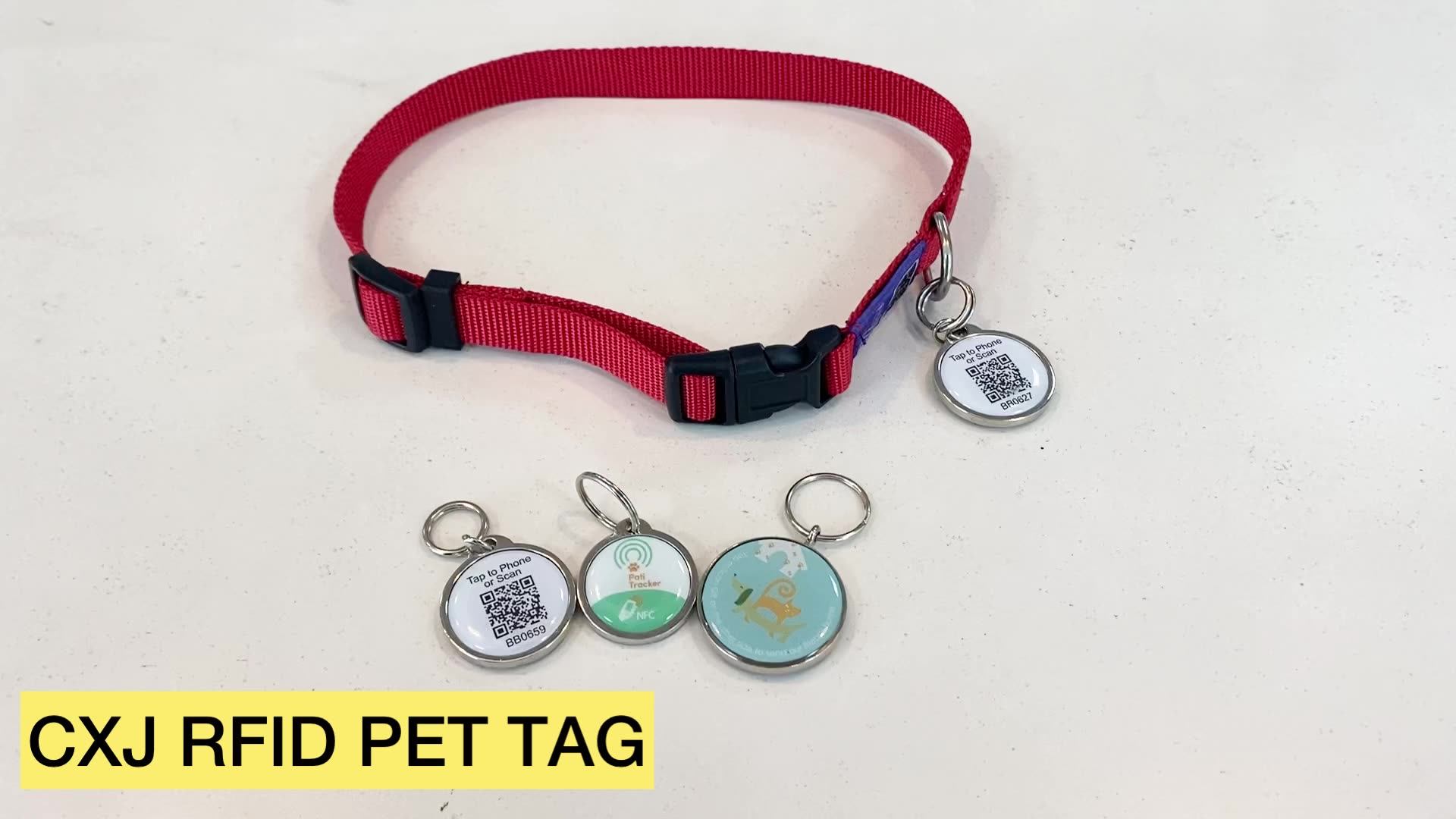 13.56mhz Nfc Pet Id Tag Qr Code Rfid Pet Tracking Tag Electronic Dog