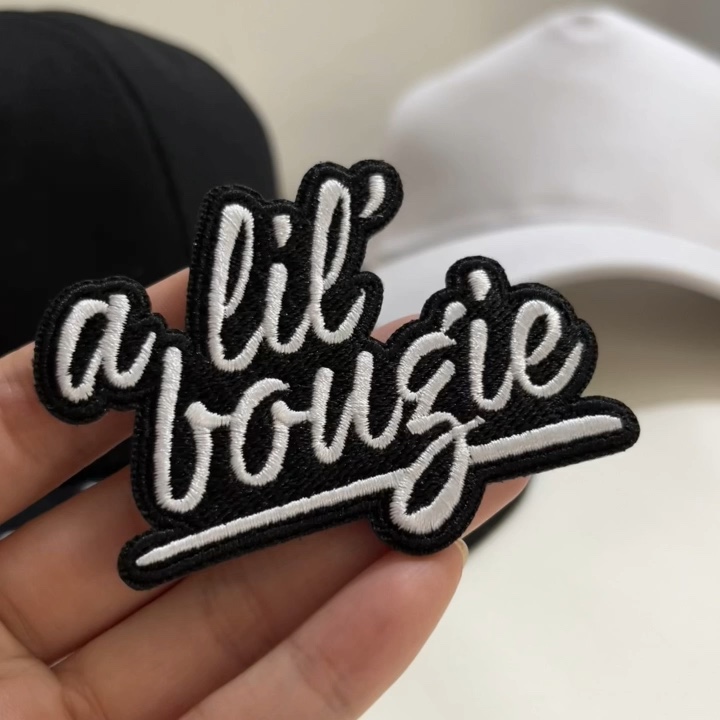 No Minimum Request Custom Letters Embroidery Patches Iron On Patch Logo