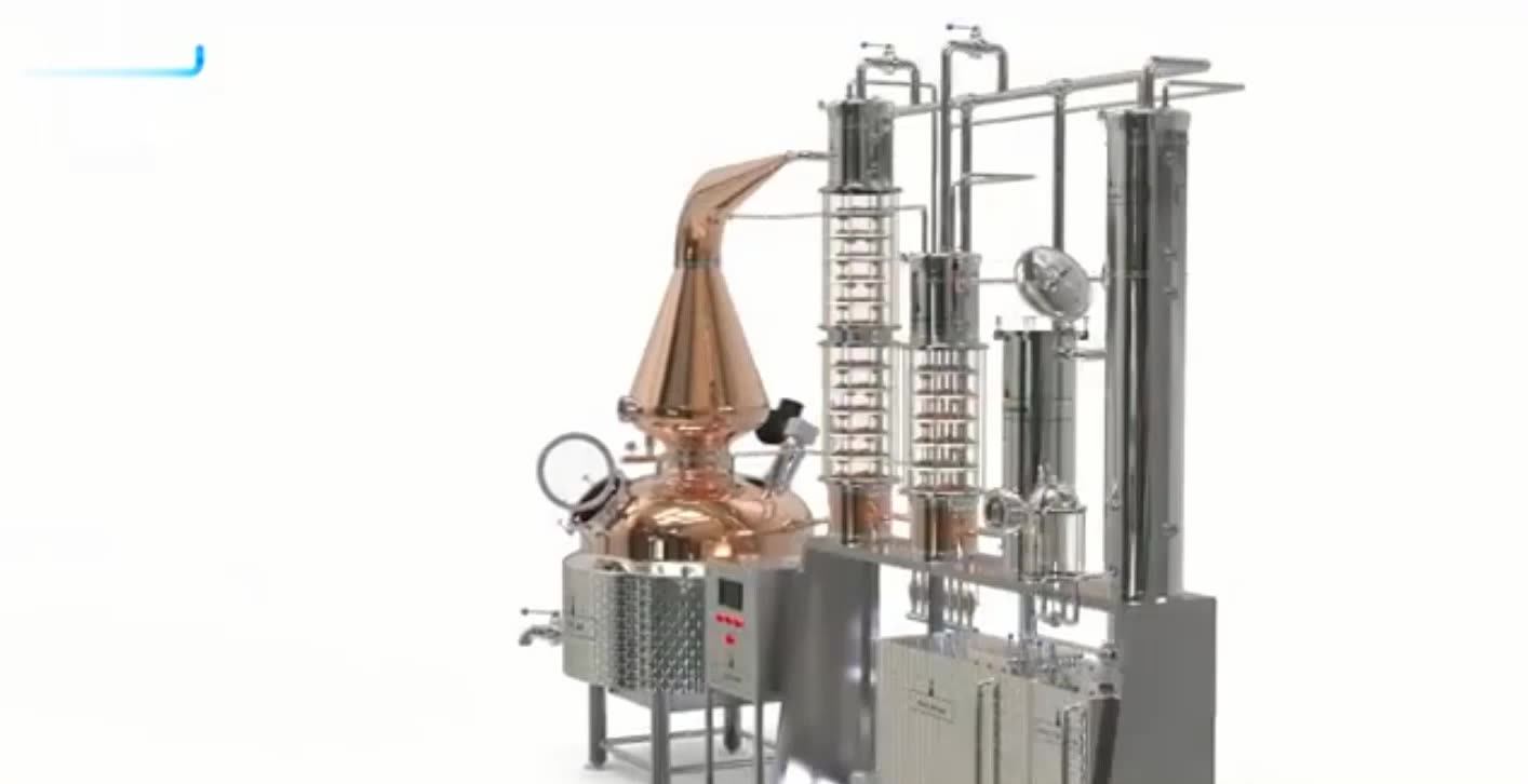Rum Vodka Gin Distiller Alcohol Distillation Plant Equipment Copper