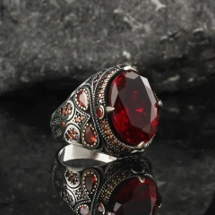Wish best-selling new men's ring&mdash;cross-border European & American-style vintage ring with a trendy, personalized design