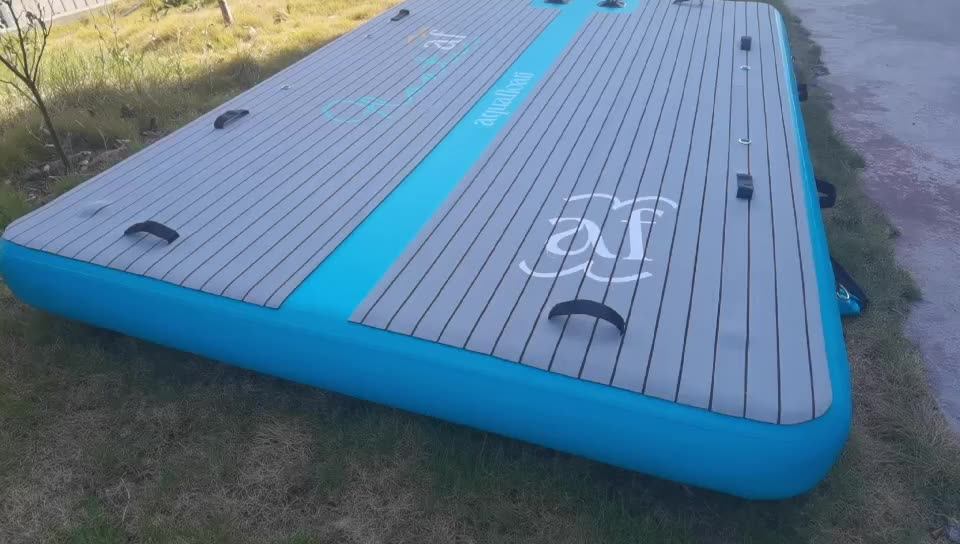 Customized Size Inflatable Sport Boats Yacht Dock Thick Inflatable Dock