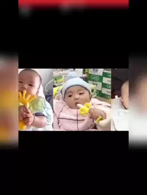 Mumming stick bite music infant tooth fixer silicone tooth Molder Baby Baby Baby bite glue toy