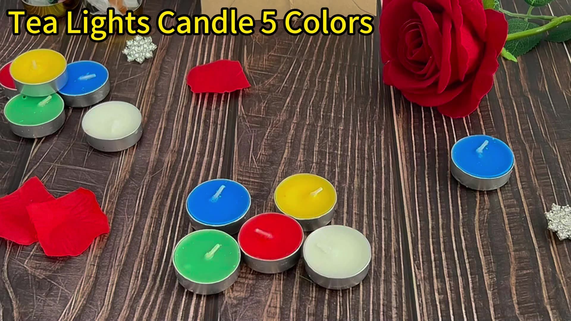 50 Pack Heart Shaped Unscented Tea Lights Candles,Smokeless Tealight