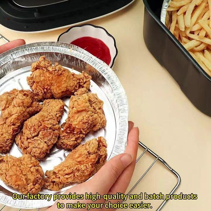 Aluminum Pizza Pans Disposable Round Foil Pan For Individual Personal