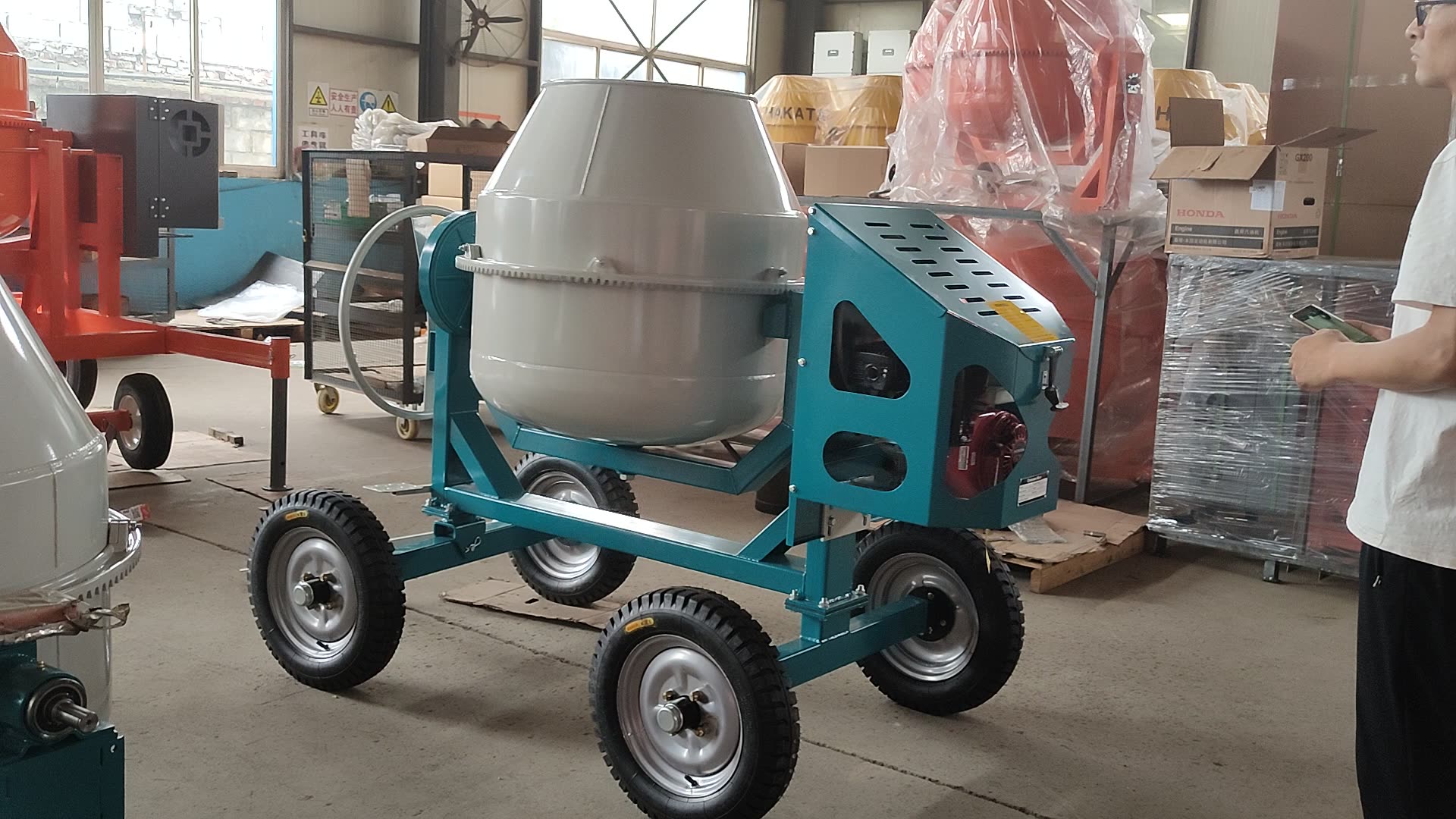 500l Four Wheel Concrete Mixer With Diesel Engine Buy Concrete Mixers
