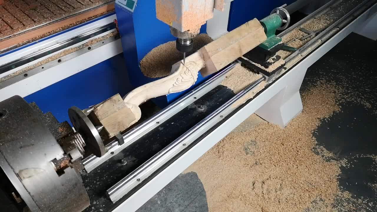 China Cheap Wood Cnc Machine Rotary 4 Axis Cnc Router With Low Price