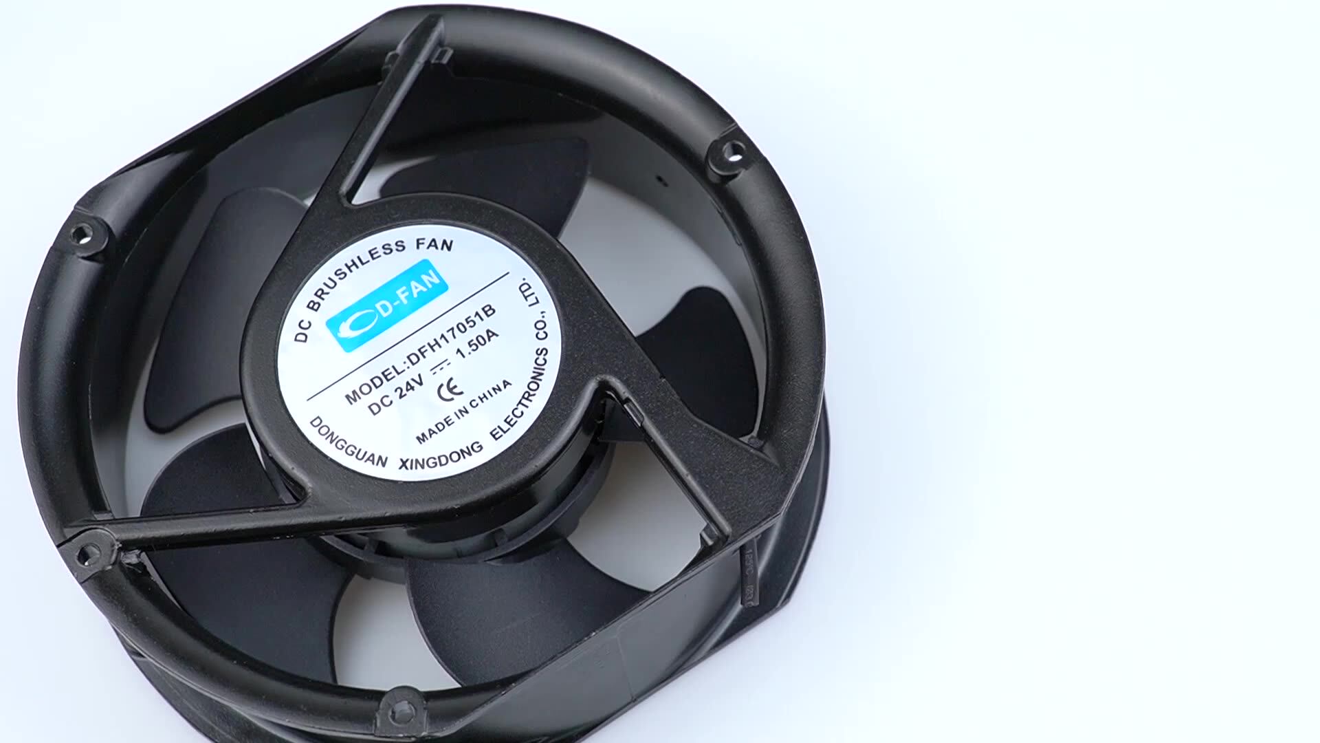 12V Kühllüfter 172mm - 17251 2.3A DC Fan Mit Aluminiumrahmen