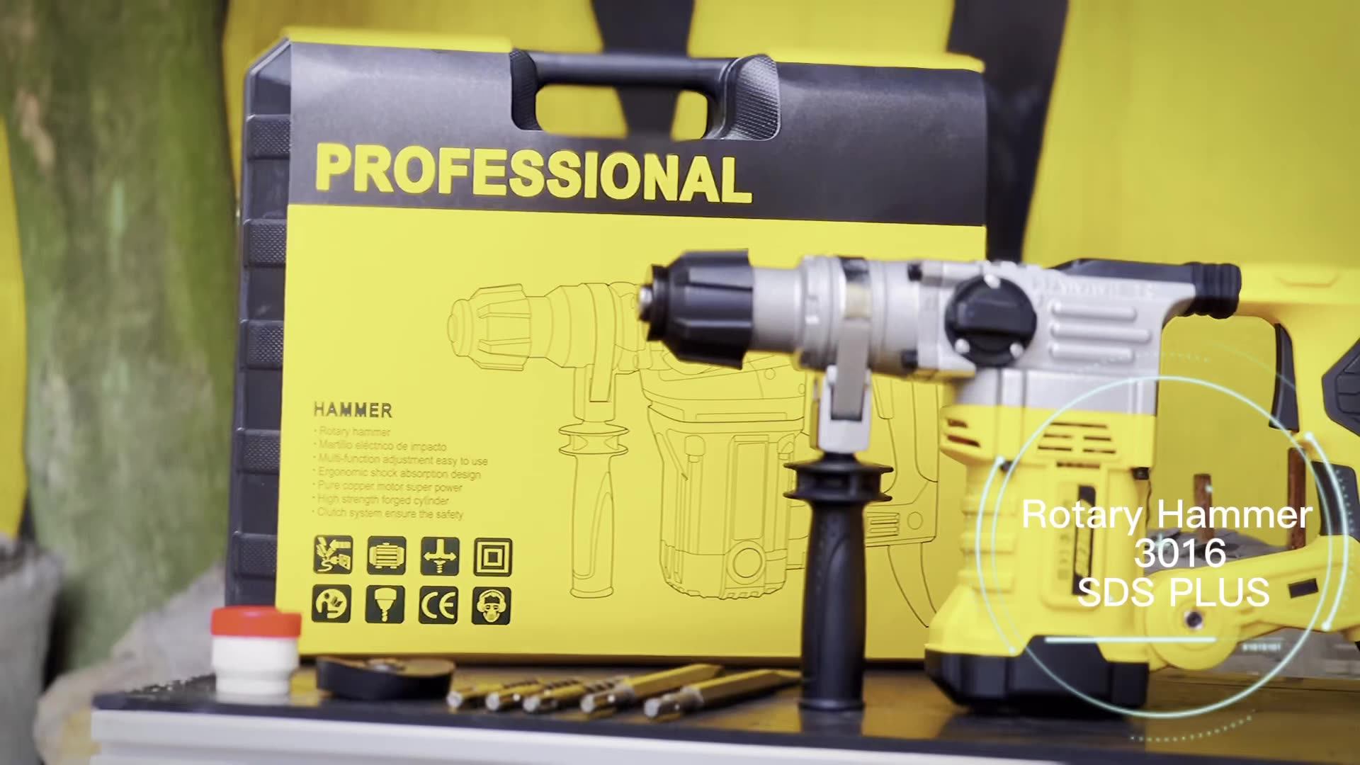 Concrete Special Tool Power Rotary Hammer Drill Electric Power Tools Efficient Heat Dissipation