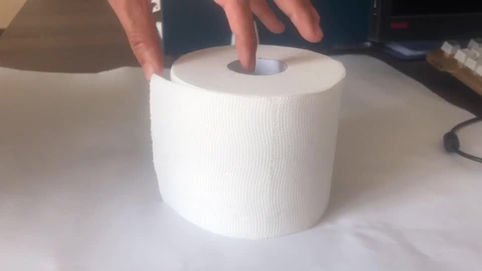 Fsc Dissolvable Ecological 3 Ply Bamboo Toilet Tissue Paper Roll