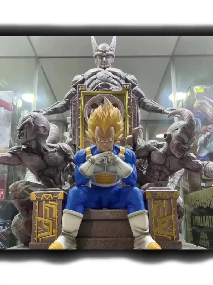 High Quality Resin Dragon Ball Anime Character Goku Life Size Vegeta