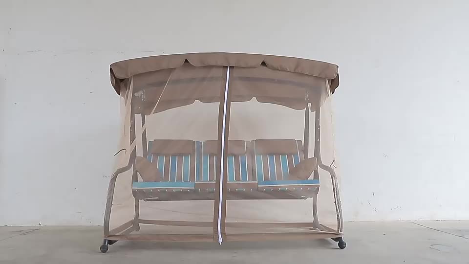 Gazebo Swing Bed With Mosquito Netting Sidewalls Outdoor Swing Daybed