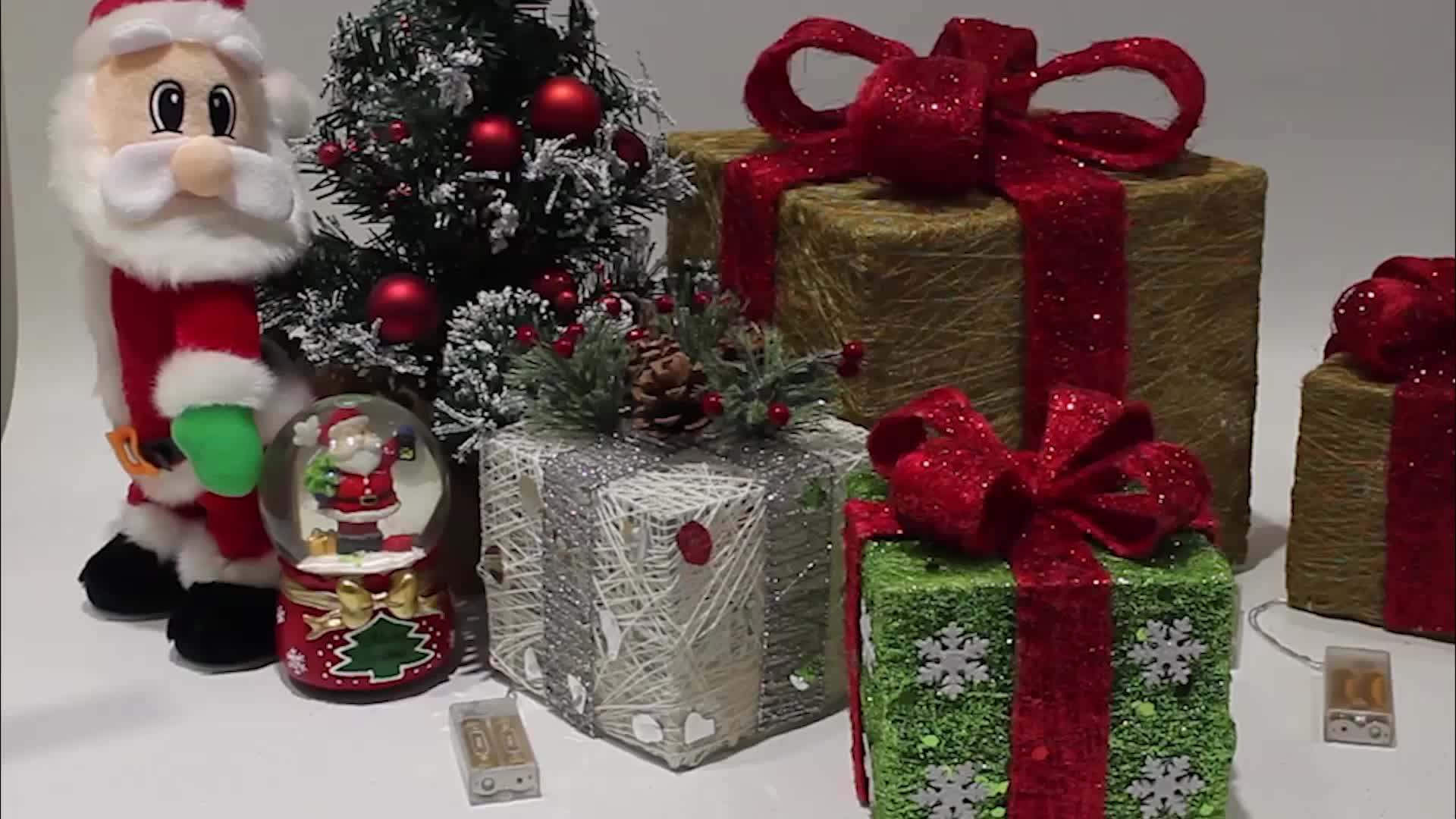 Cheap Led Rattan Gift Box Lighted Christmas Holiday Time Christmas