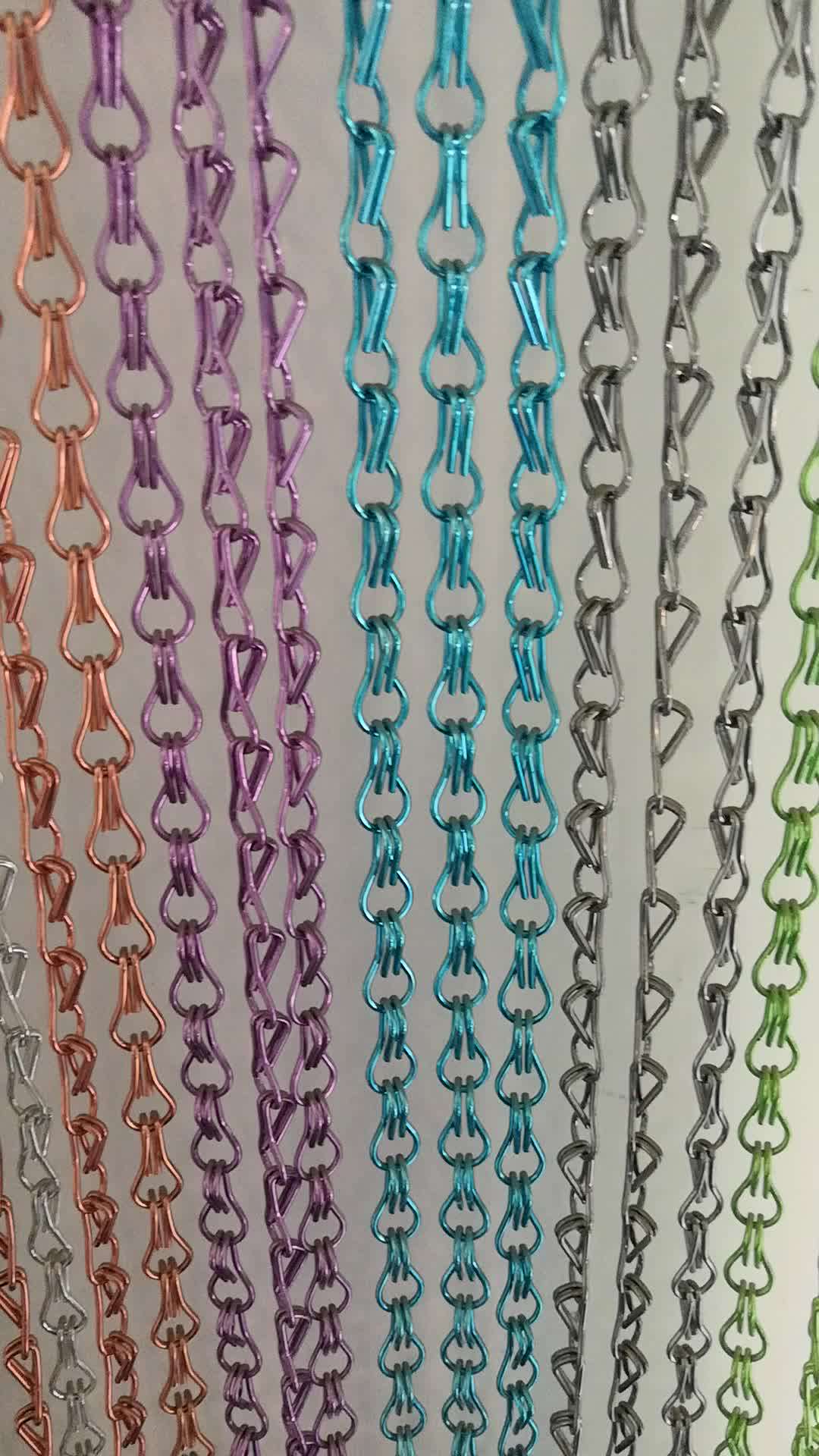 Stainless Steel Indoor Curtain Decorative Mesh/chain Link Metal Hanging