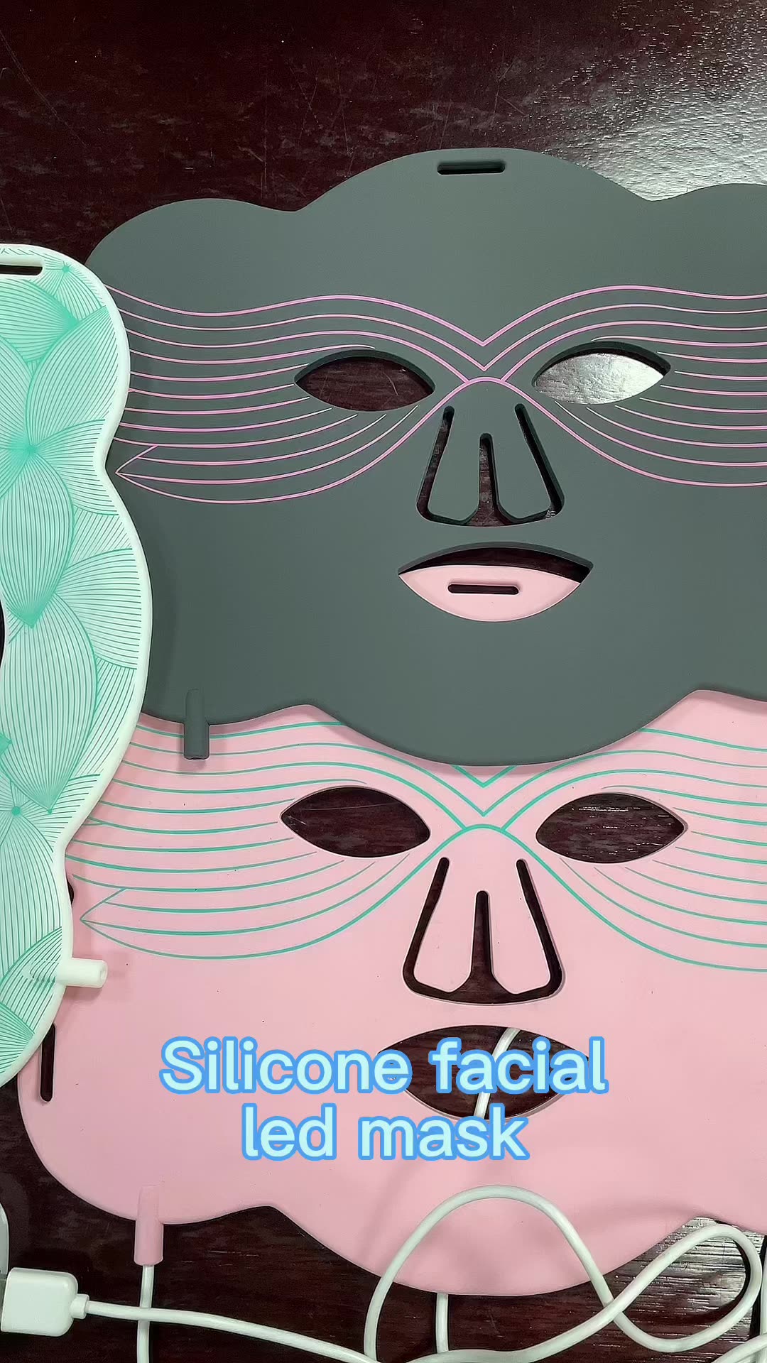 Rechargeable Silicone 2023 Best Facial Led Mask Face Care 630nm 830nm Infrared Red Light Therapy