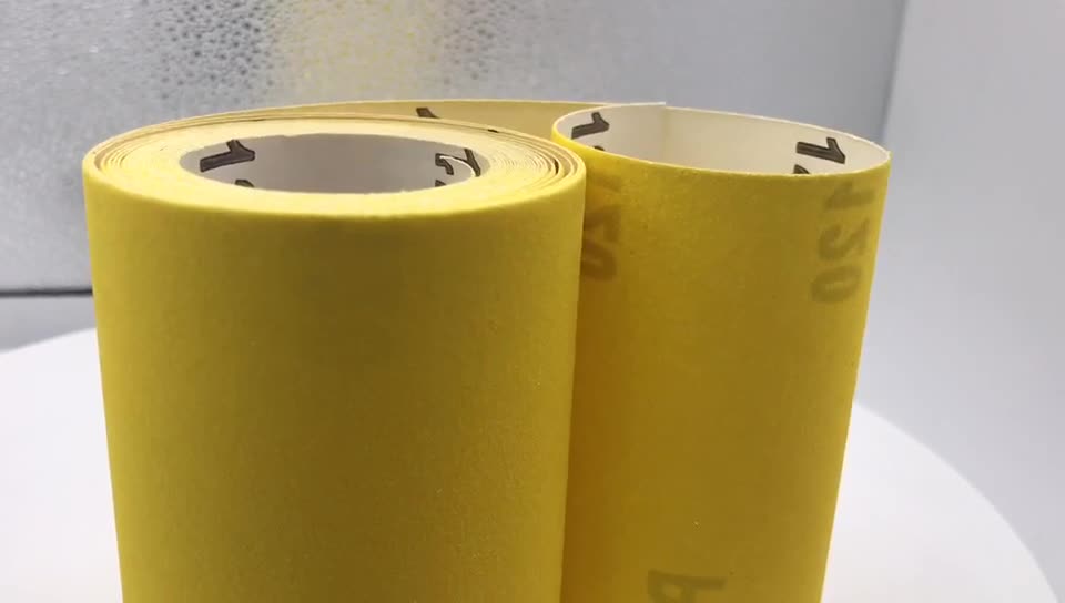 Sharpness Electrocoated Yellow Abrasive Sanding/grinding Paper Roll