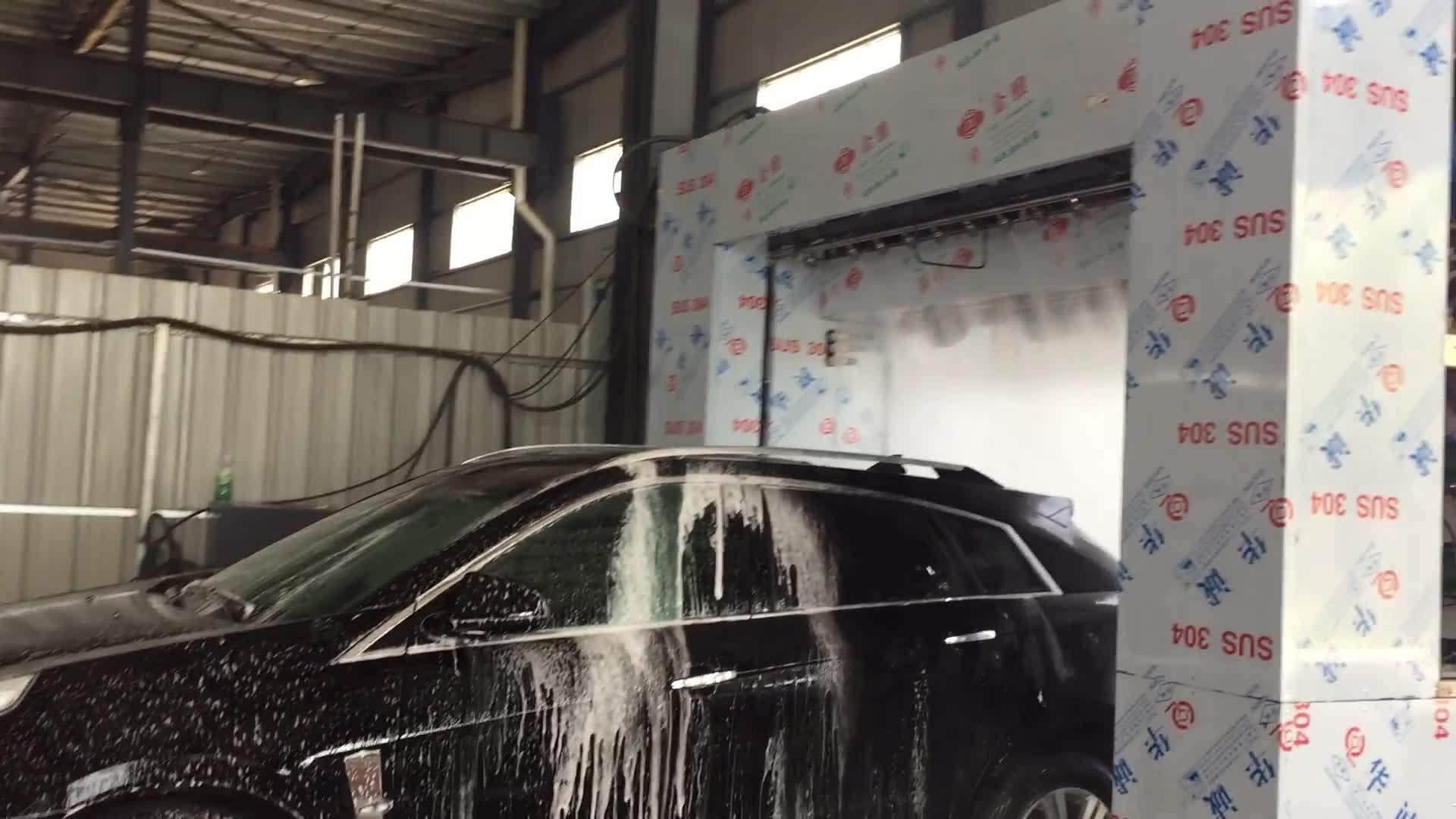 Touchless Car Wash Industry Hp Water Rinse With 2 Italy Wheel Brushes