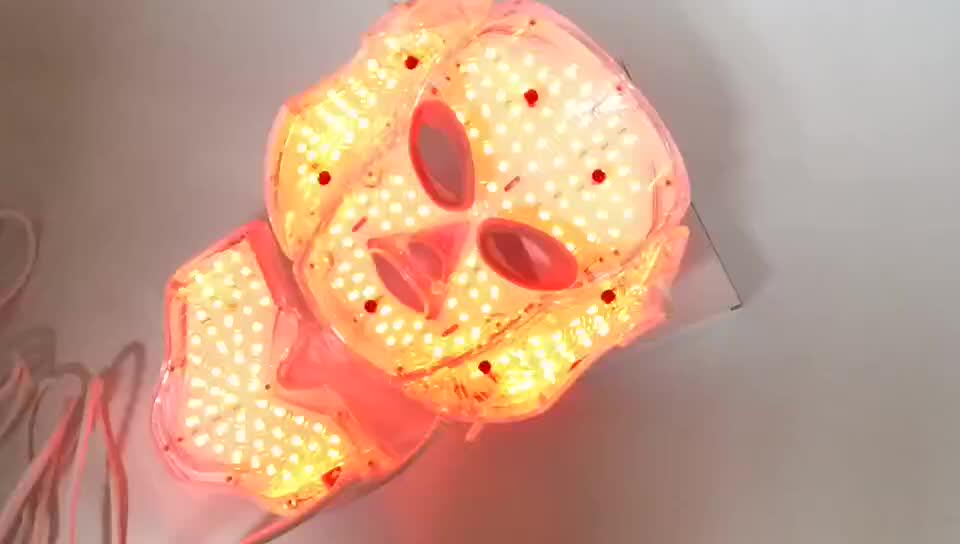 Custom Facial Led Mask Magic Mask Led Light Therapy Machine Portable 7