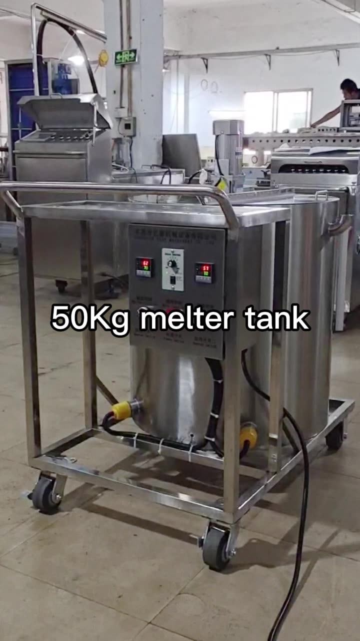 Movable Paraffin Wax Melting Tank Machine 50l,Maquina Para Hacer Velas Stainless Steel Dongguan