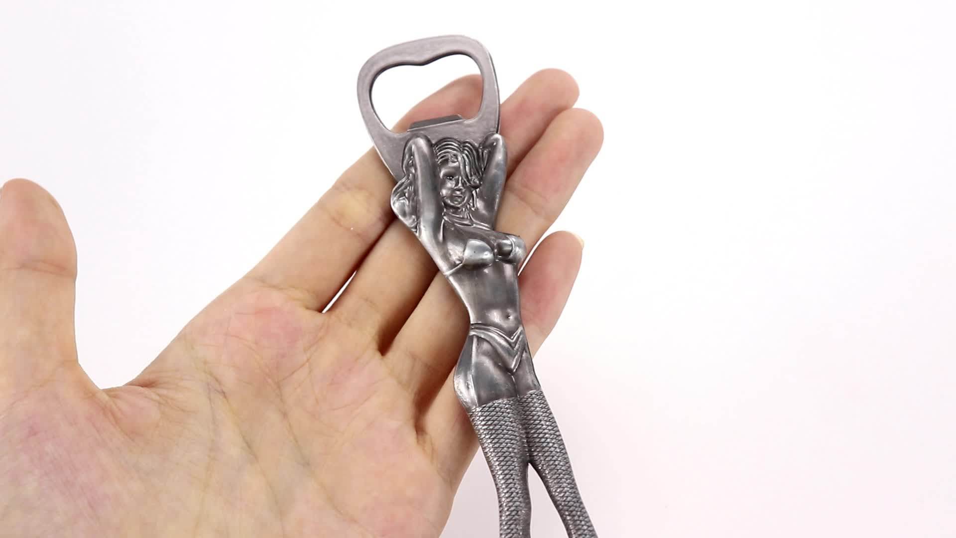 Fun Design Antique Copper Plated 3d Sexy Woman Girl Cast