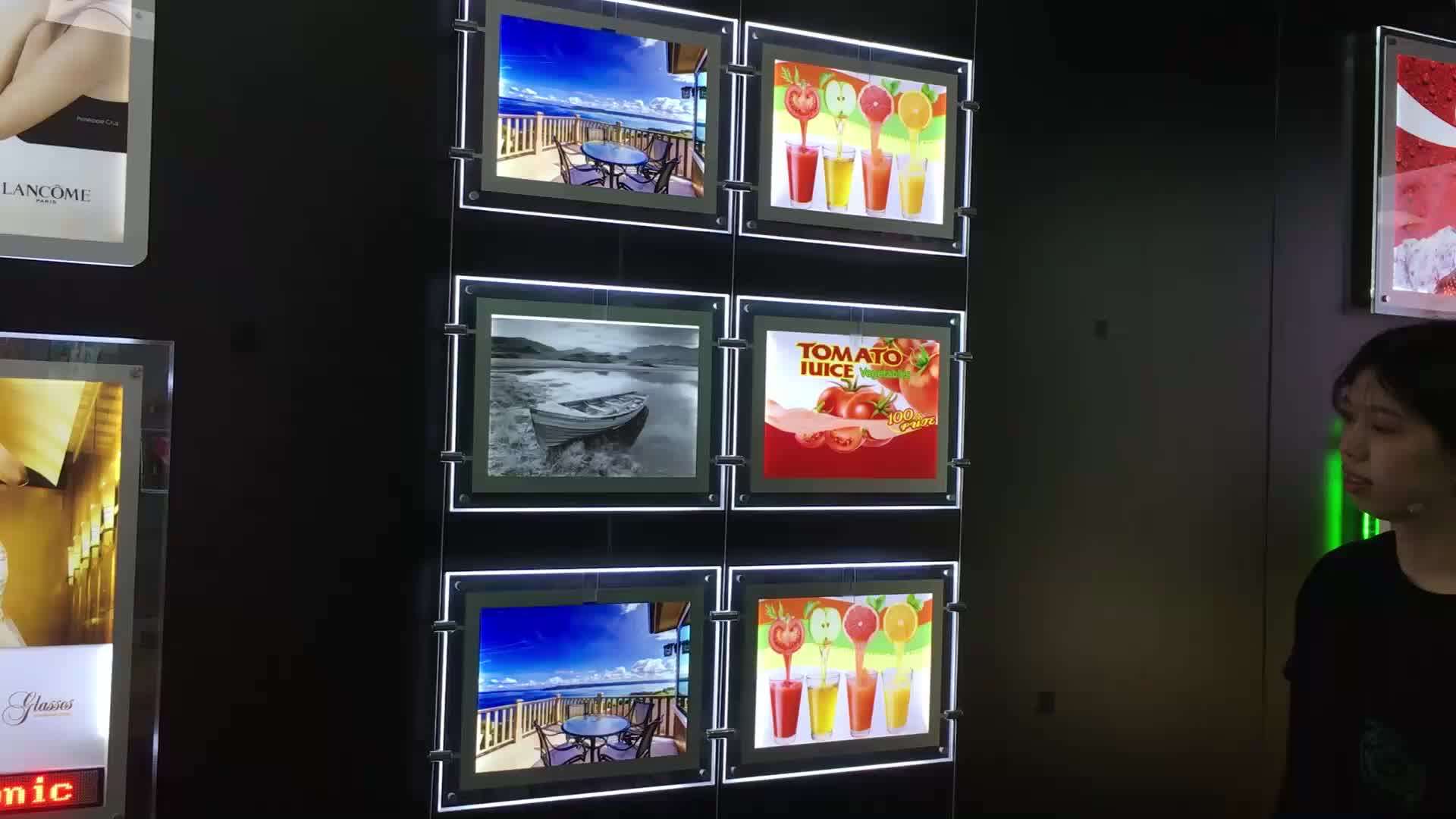 China Cosmetic Slim Crystal Advertising Acrylic Original Led Light Box