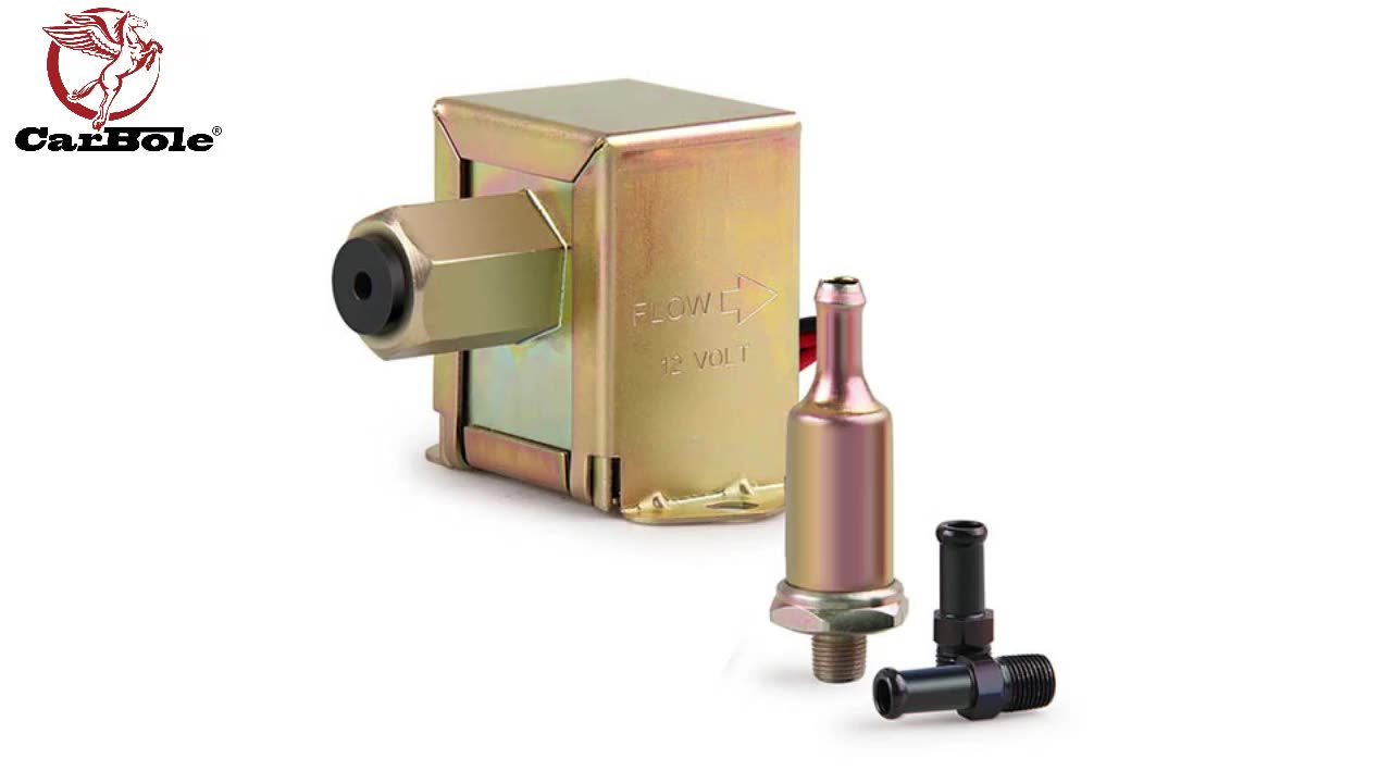 12V 2.5-4PSI Universal Fuel Pump Electric Inline Low Pressure Gas Diesel 6414671