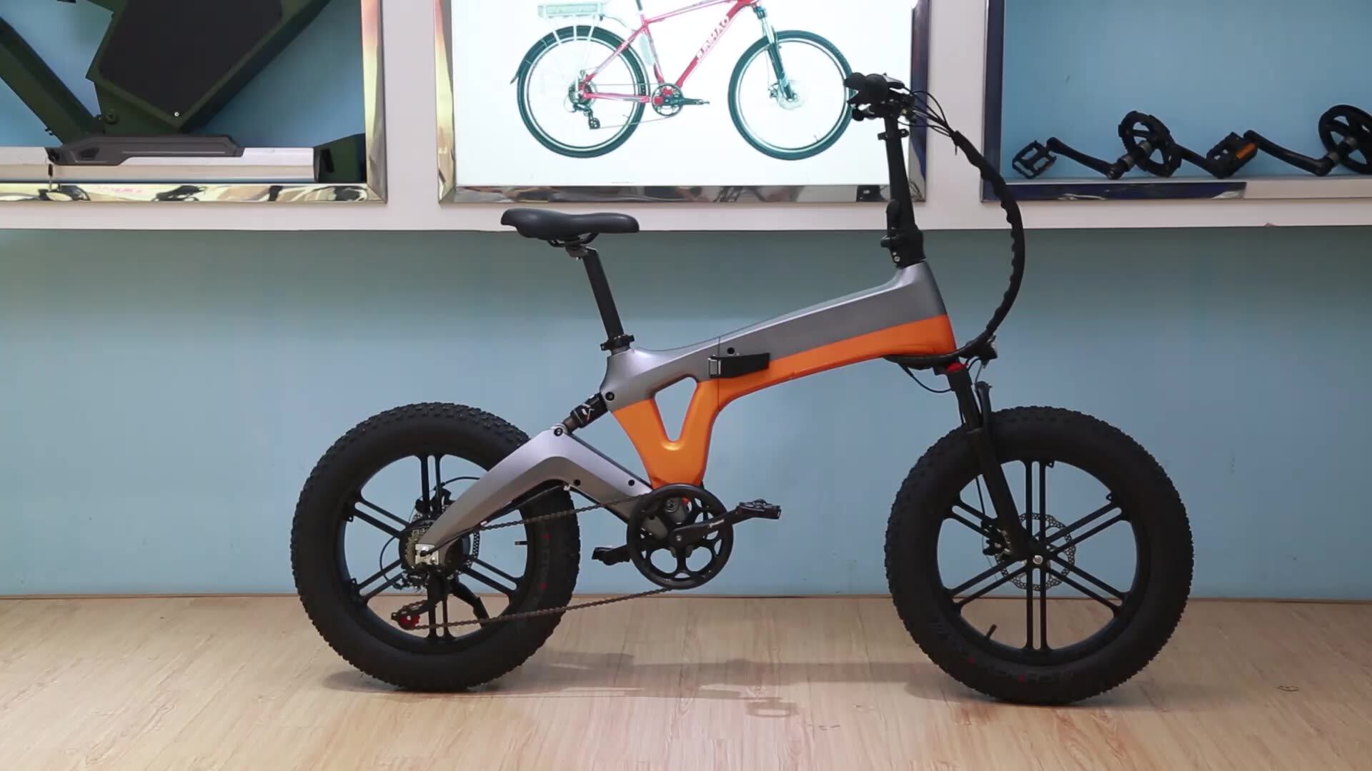 MAG Frame 48V 20 Inch Fat Tire off Road Electric Folding Bike