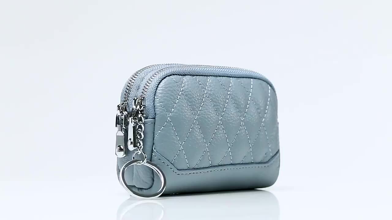 Monedero De Cuero Con Doble Cremallera Para Mujer,Mini Cartera,Llavero, Monedero - Buy Monedero De La Moneda,Moneda Monedero De Las Mujeres Product on Alibaba.com
