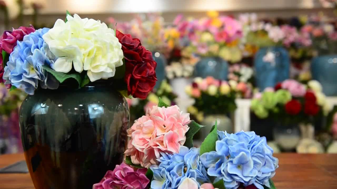 Cheap Artificial Silk Flowers Wall Wedding Backdrops For Wedding